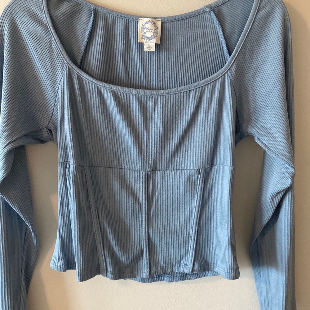 Light blue corset like top!!